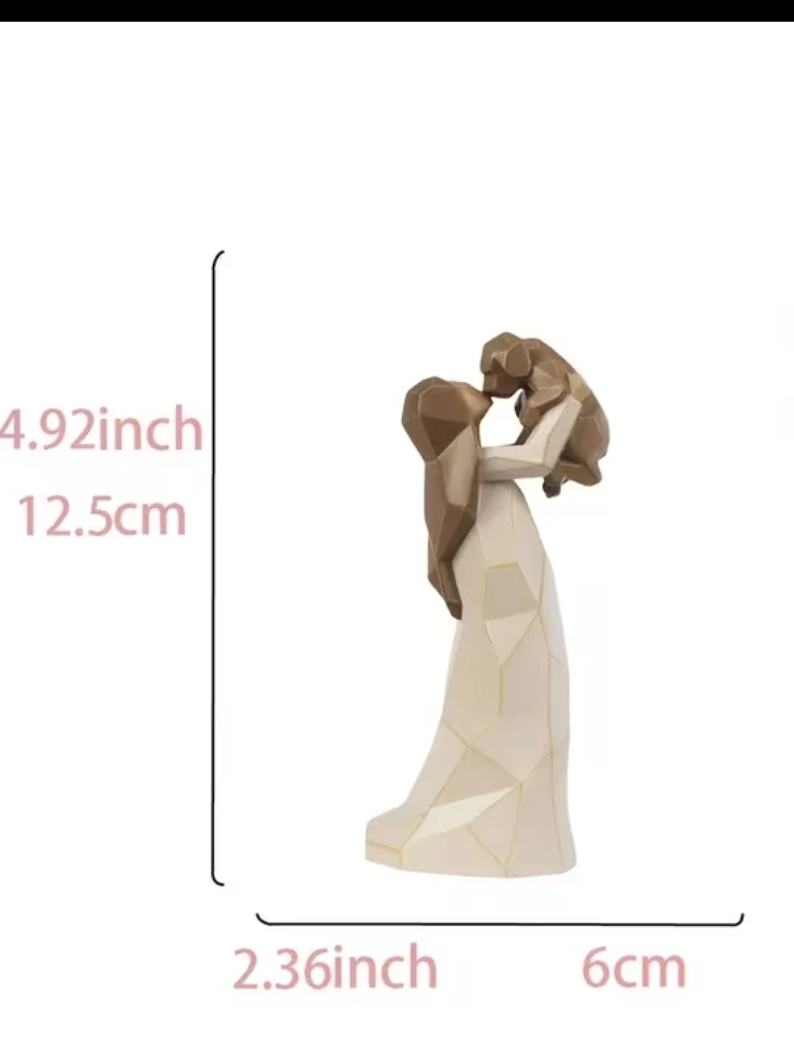Woman Lifts Dog Display Statue *new - photo 3