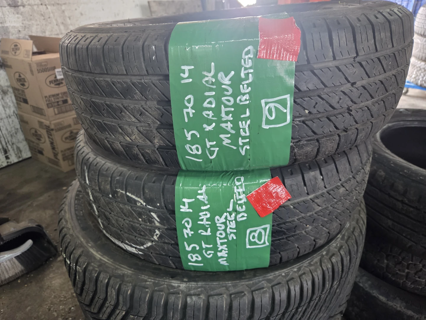 GT Radial Maxtour Steel Belted Tires - 185 70 14