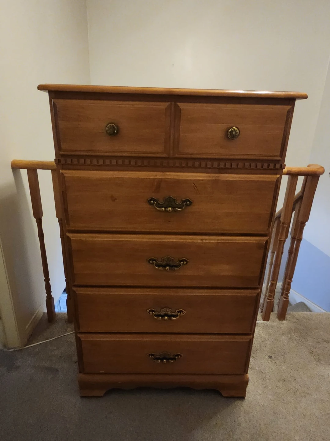 Wooden 5-Drawer Dresser