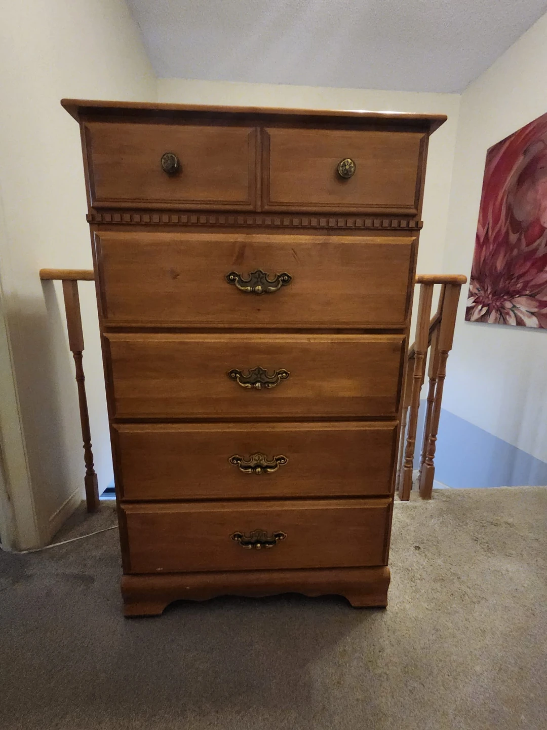 Wooden 5-Drawer Dresser - photo 2