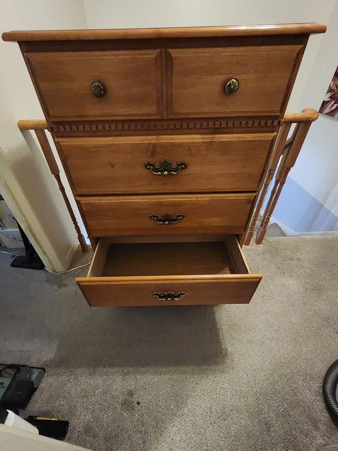 Wooden 5-Drawer Dresser - photo 3