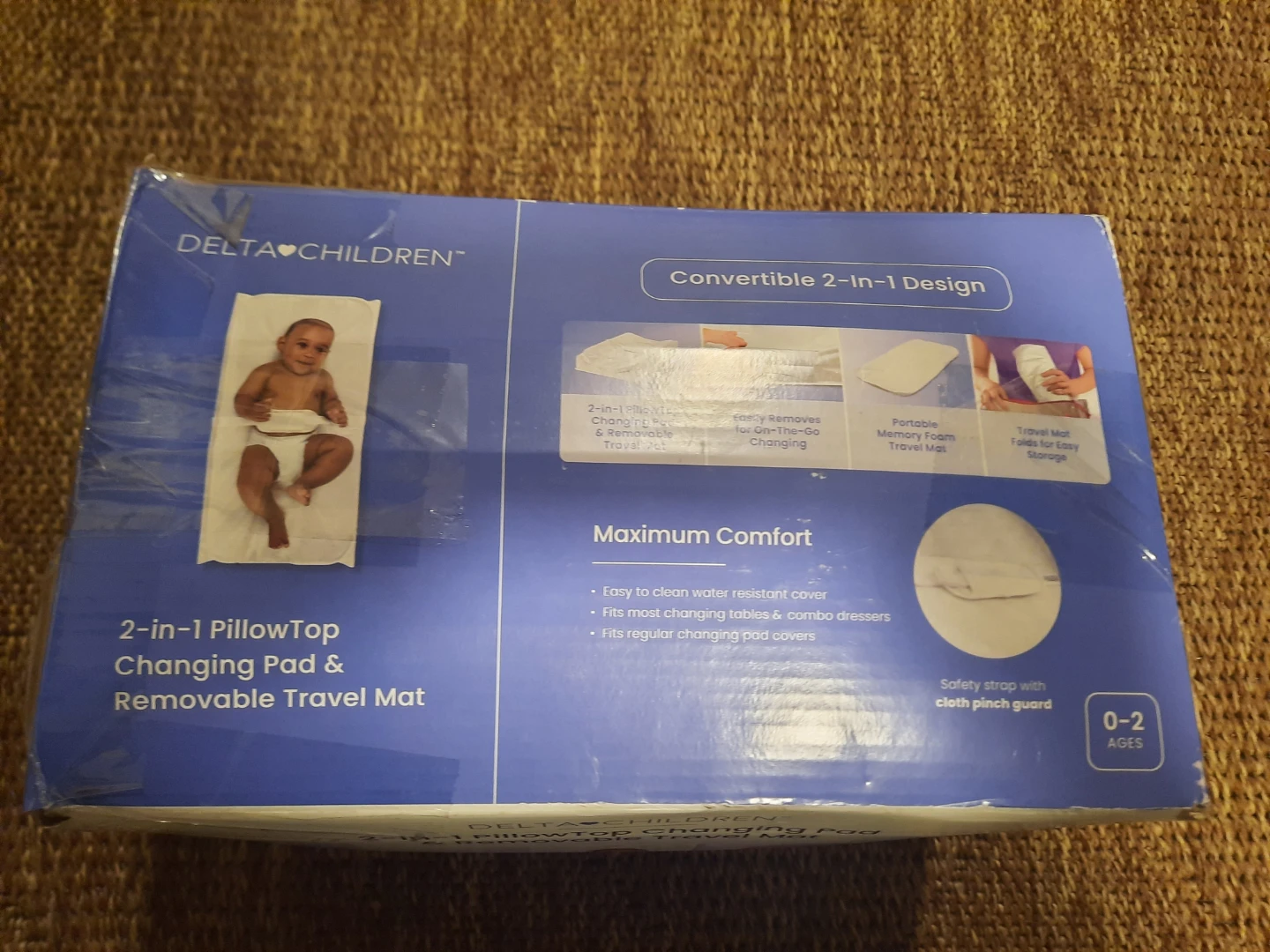 Children 2-in-1 PillowTop Changing Pad & Removable Travel Mat - photo 2