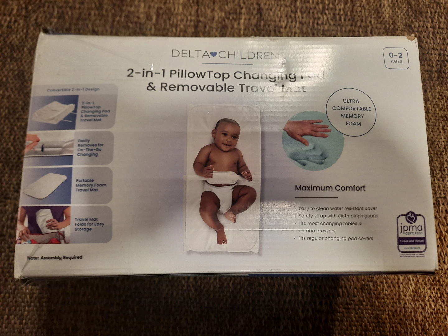 Children 2-in-1 PillowTop Changing Pad & Removable Travel Mat - photo 3