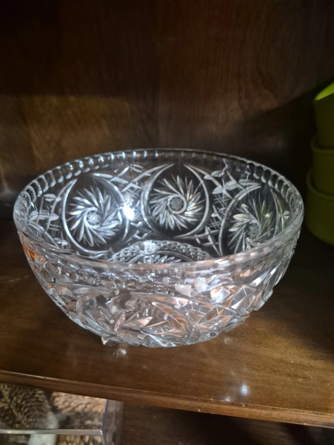 Crystal Glass Serving Bowl