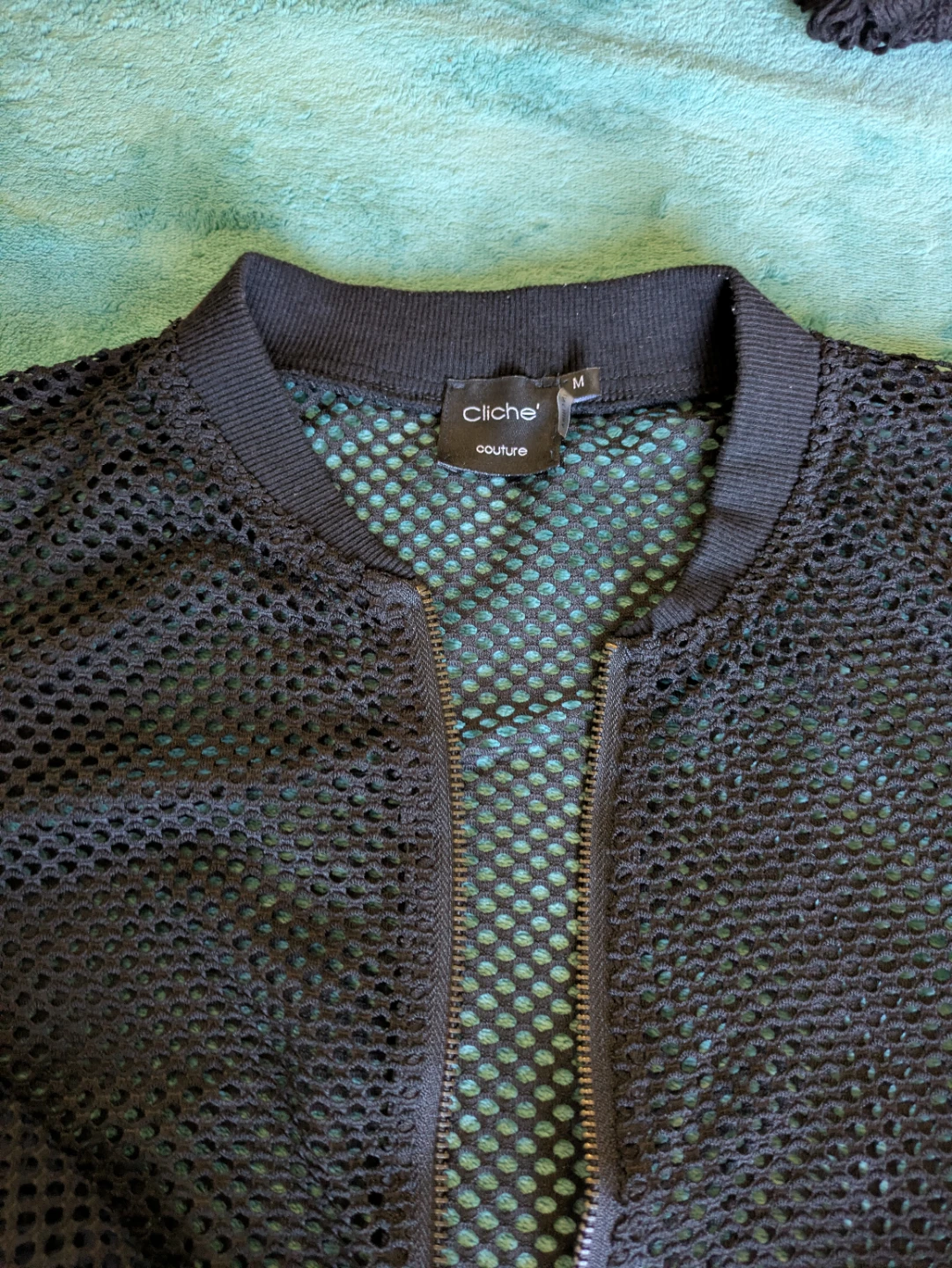 Cliche Couture Mesh Bomber Jacket - photo 2