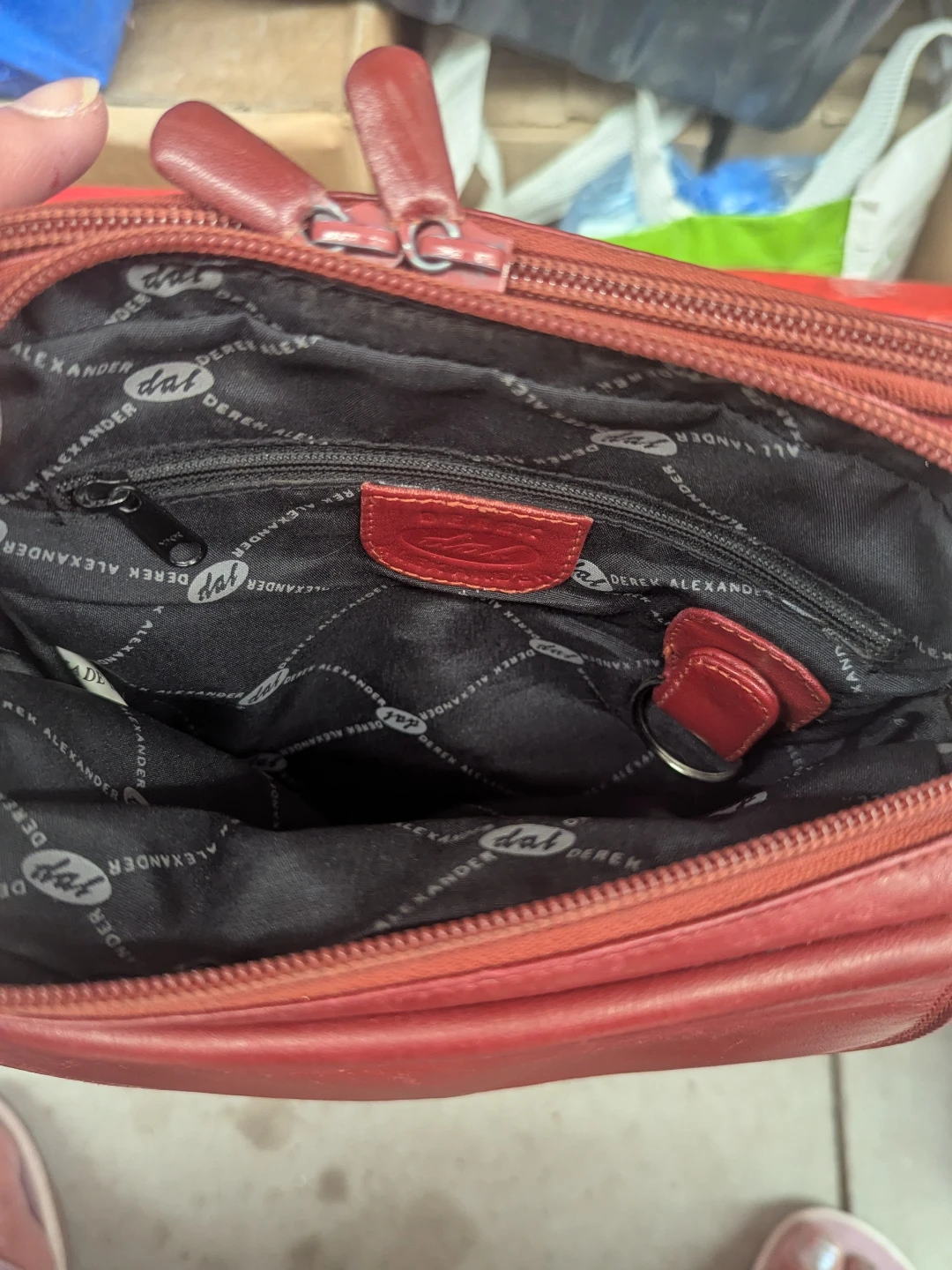 Derek Alexander Red Leather Crossbody Bag - photo 4