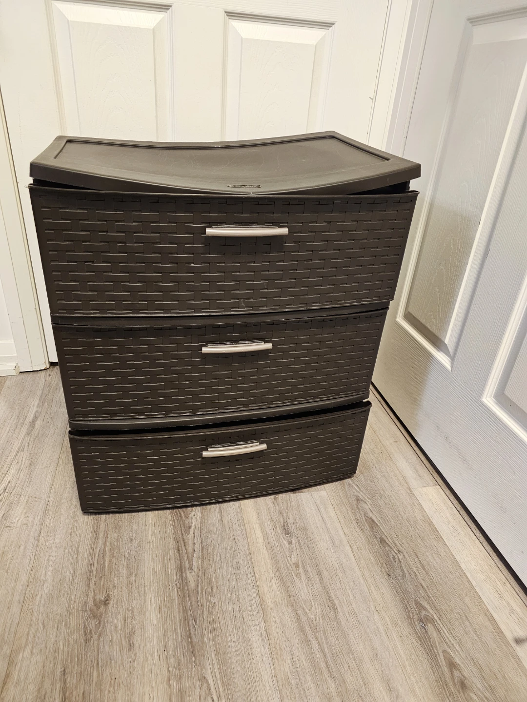 Brown 3-Drawer Plastic Storage Unit - photo 3