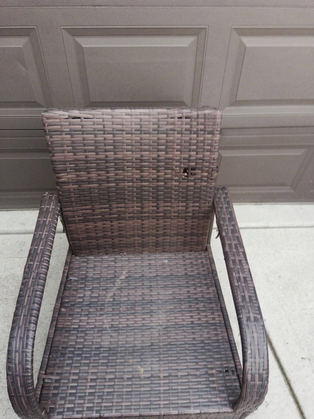 Wicker Patio Chair with Cushion - photo 4