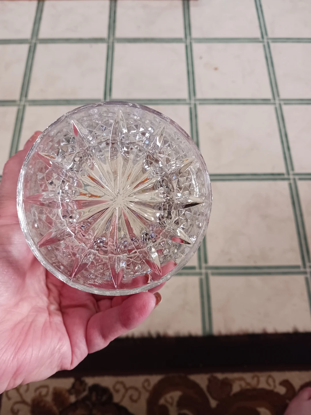 Crystal Glass Pedestal Bowl - photo 4