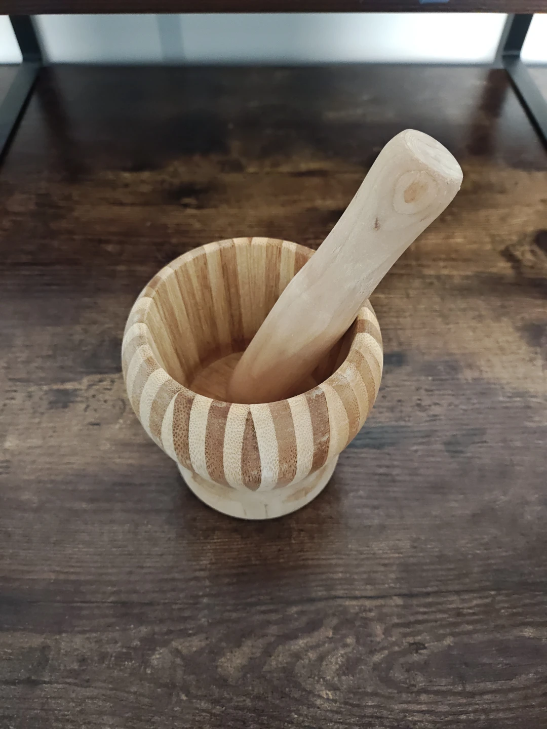Wooden Mortar and Pestle Set