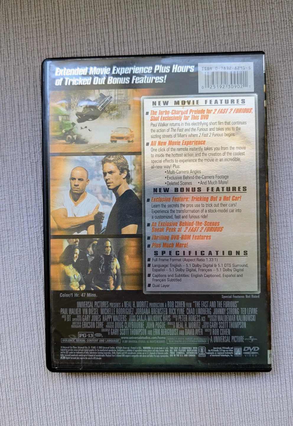 The Fast and The Furious TrickEd Out Edition DVD Movie - photo 2