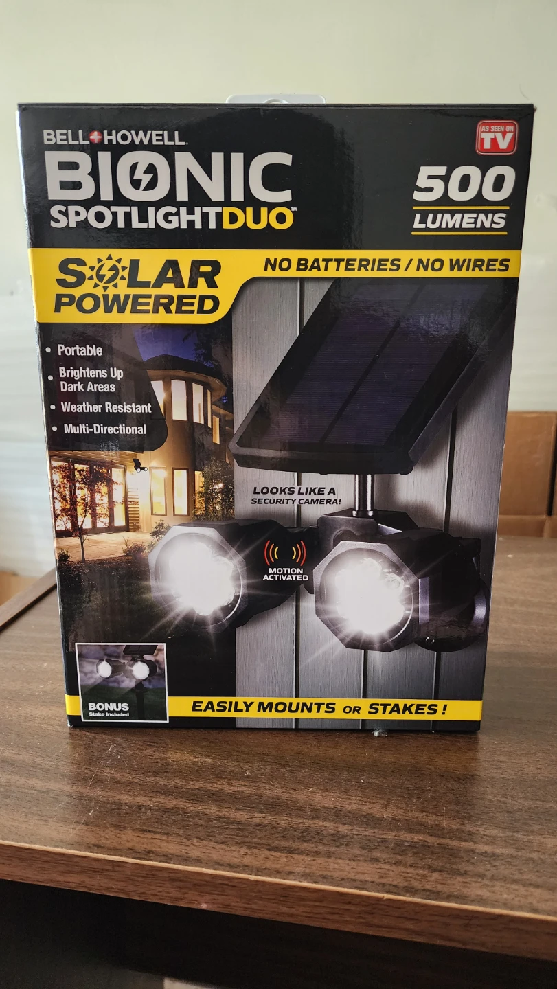Solar Powered Motion Activated Light