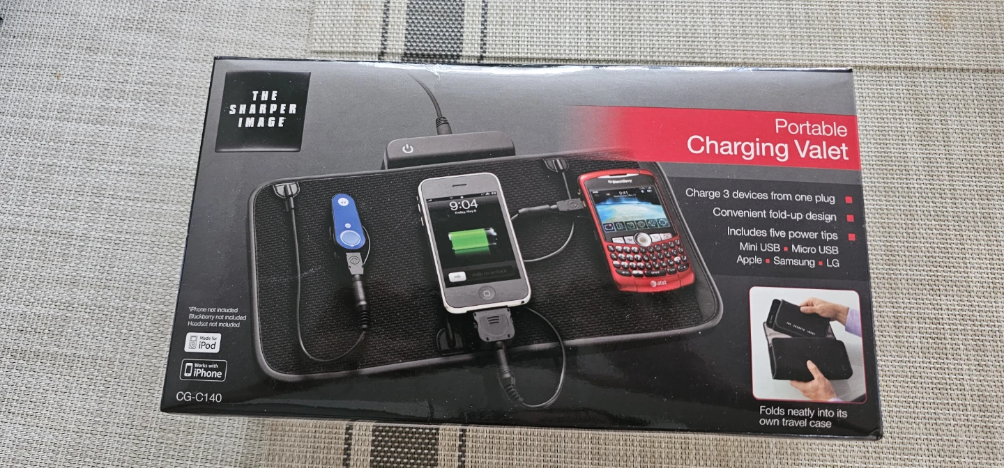The Sharper Image Portable Charging Valet