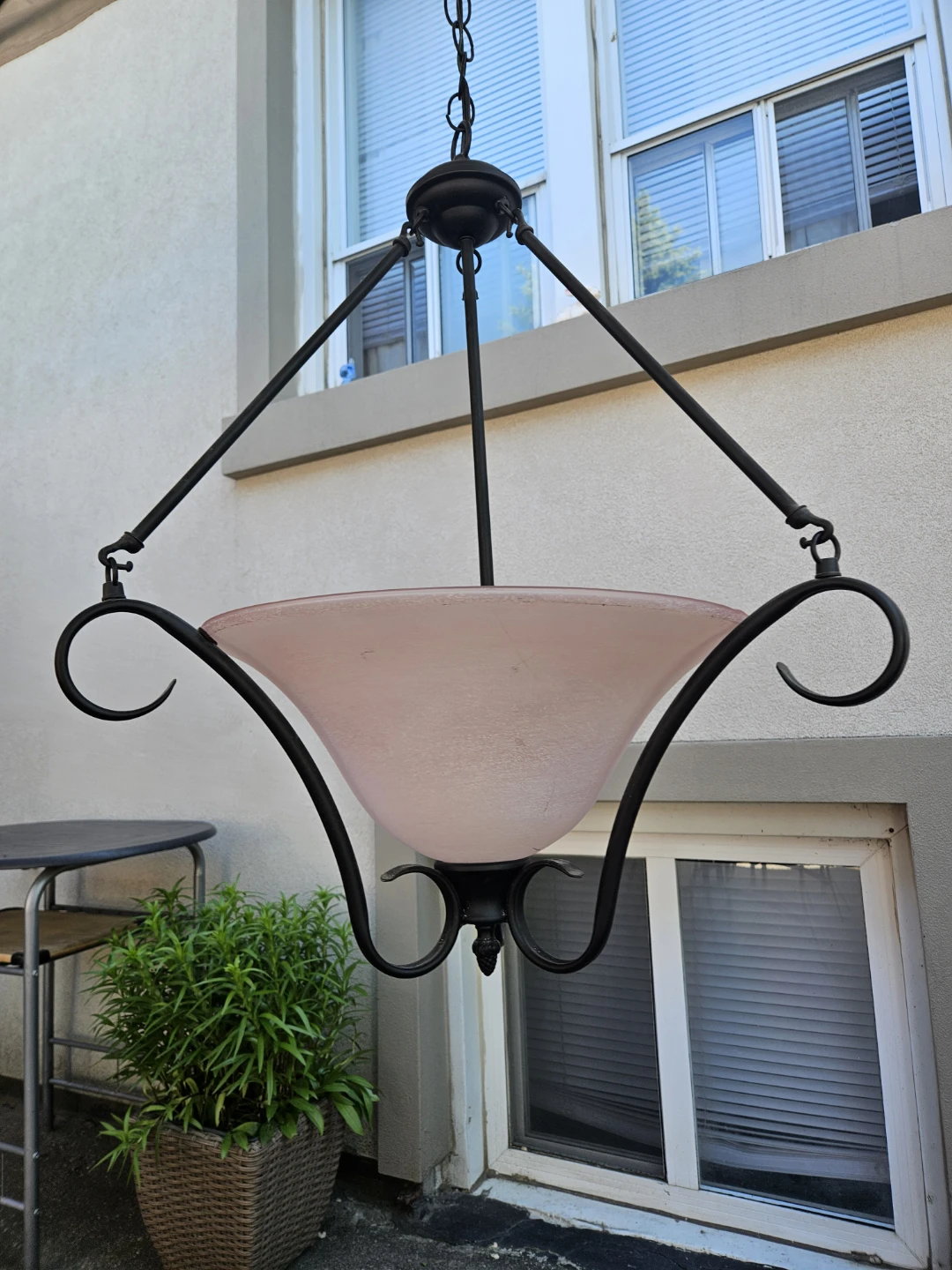 Pink Glass Pendant Light Fixture - photo 3