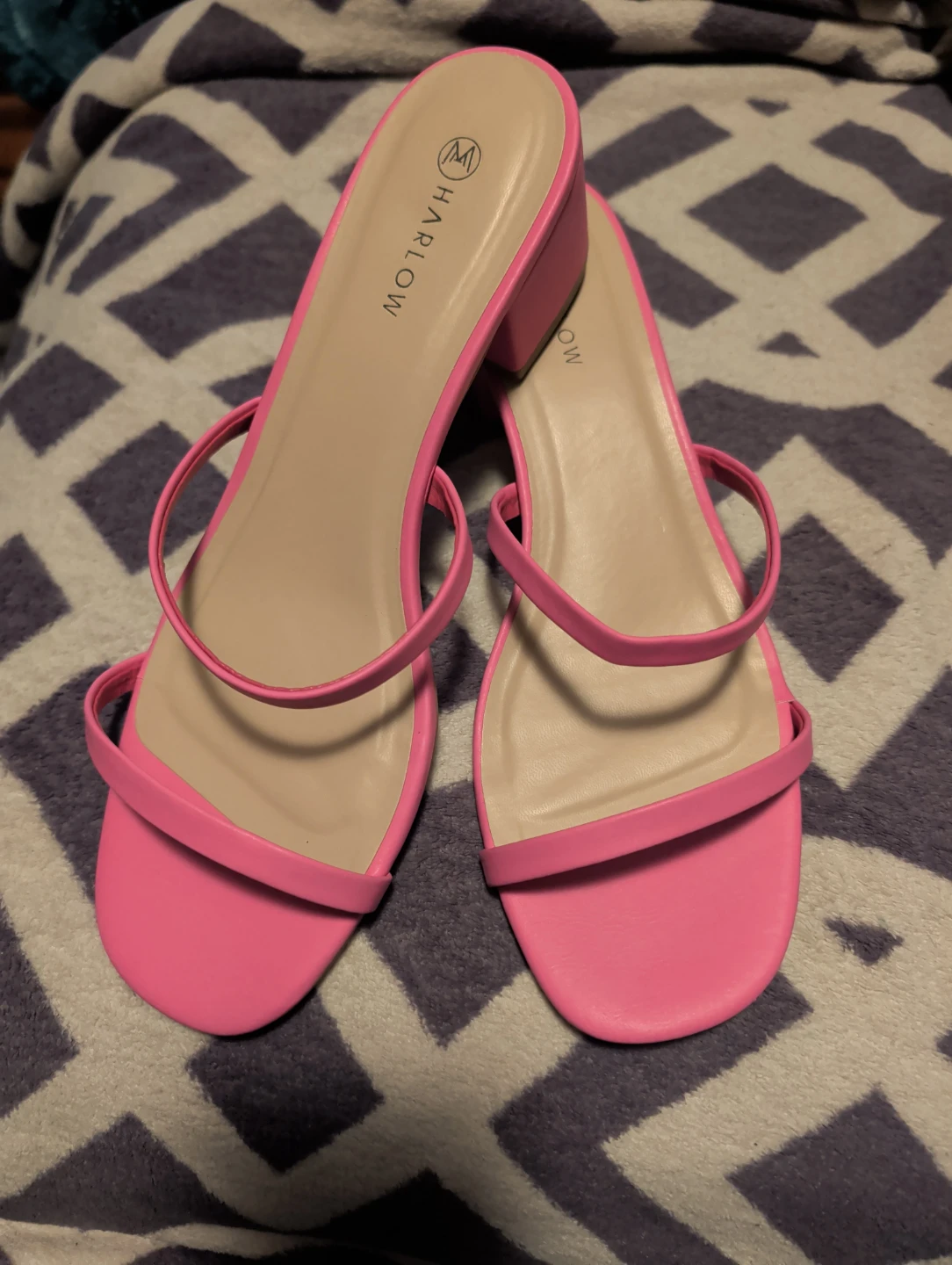Harlow Women's Pink Slide Sandals