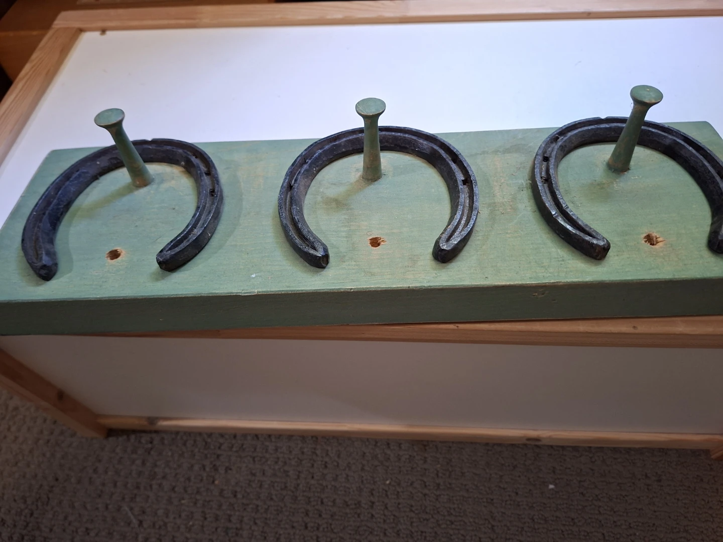 Rustic Horseshoe Coat Rack - photo 2