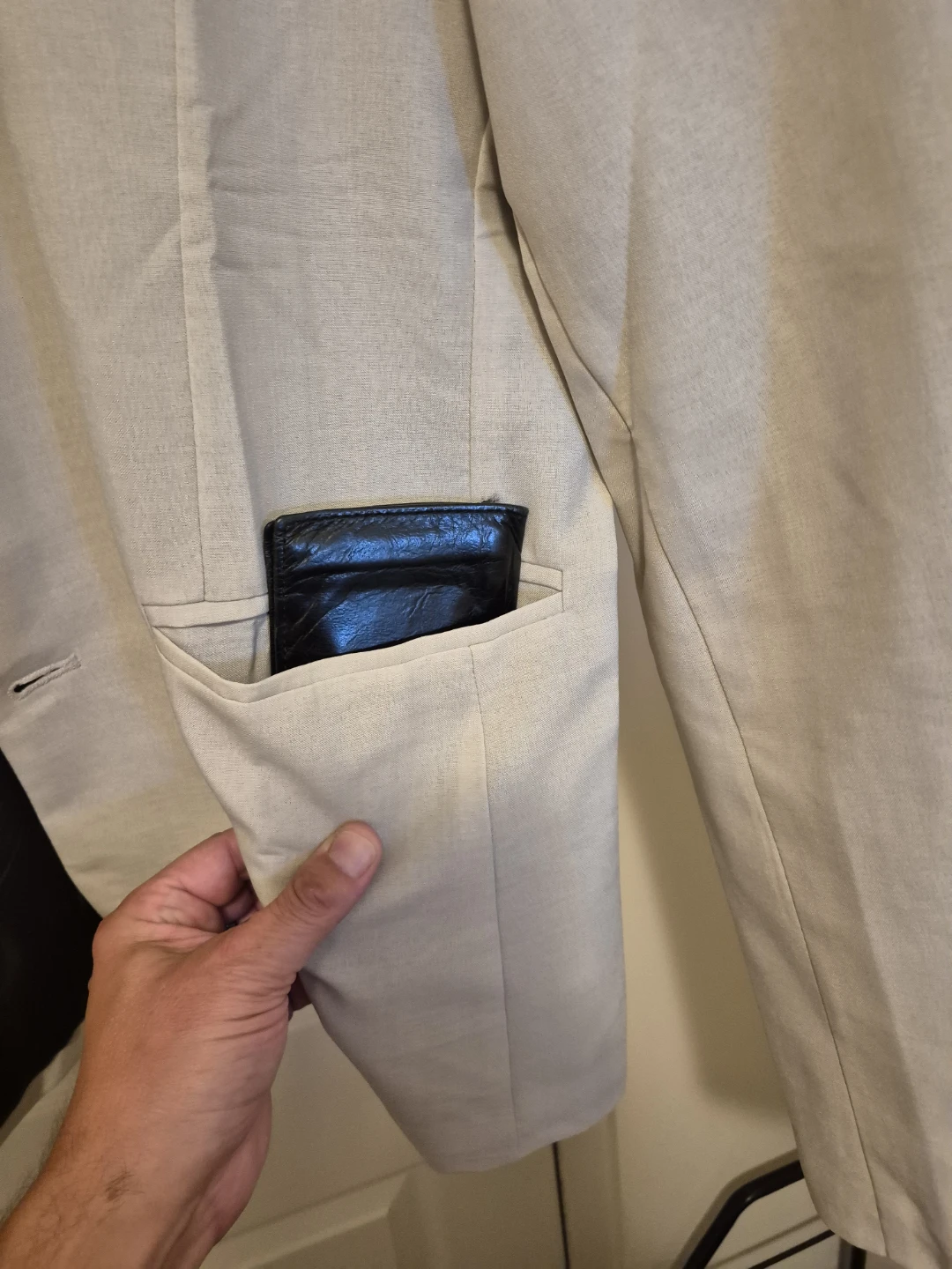 Men's Beige Blazer - Size 44 Reg ⚽️ - photo 5