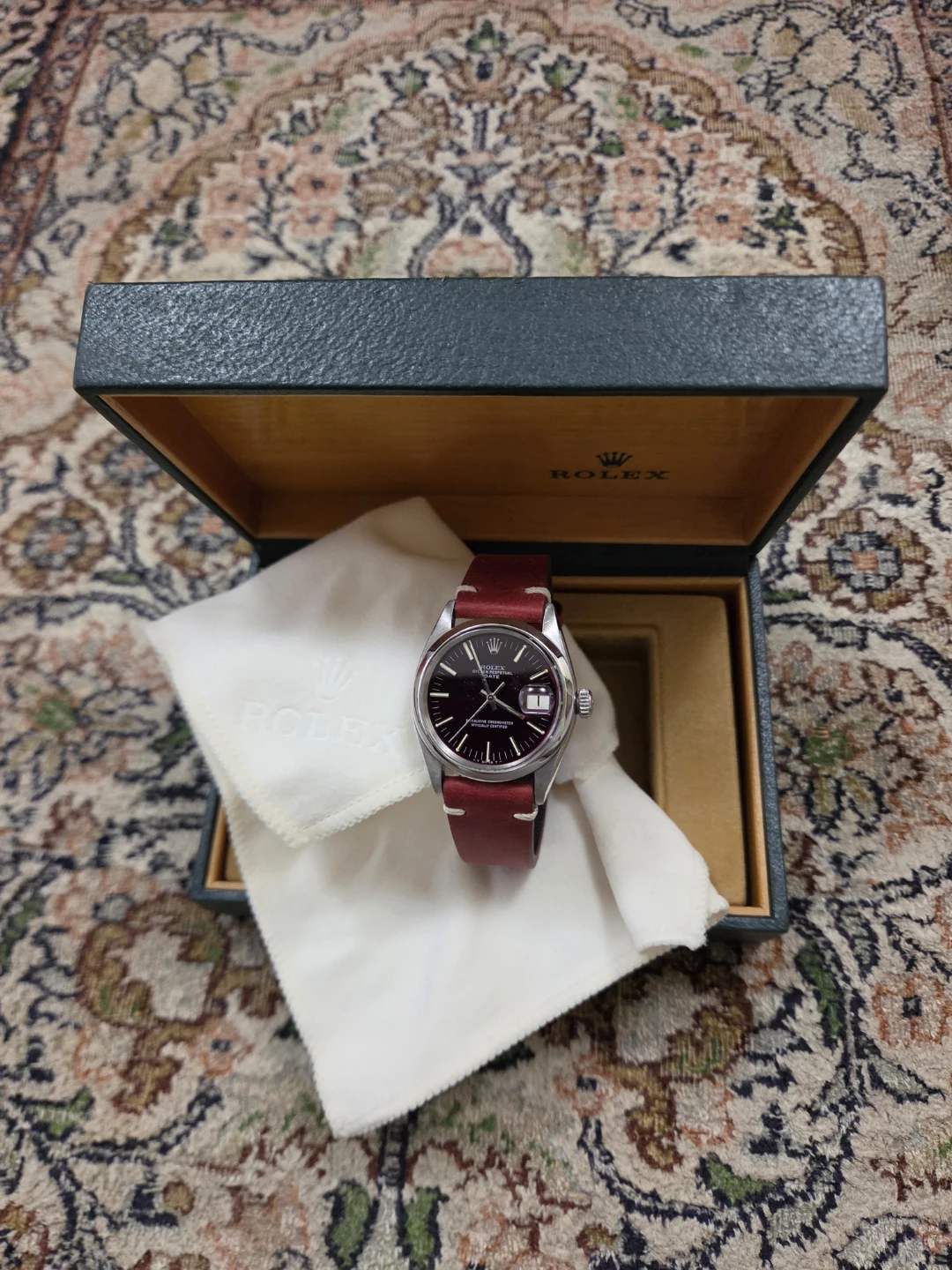 Rolex Oyster Perpetual Date Watch with Box - photo 2