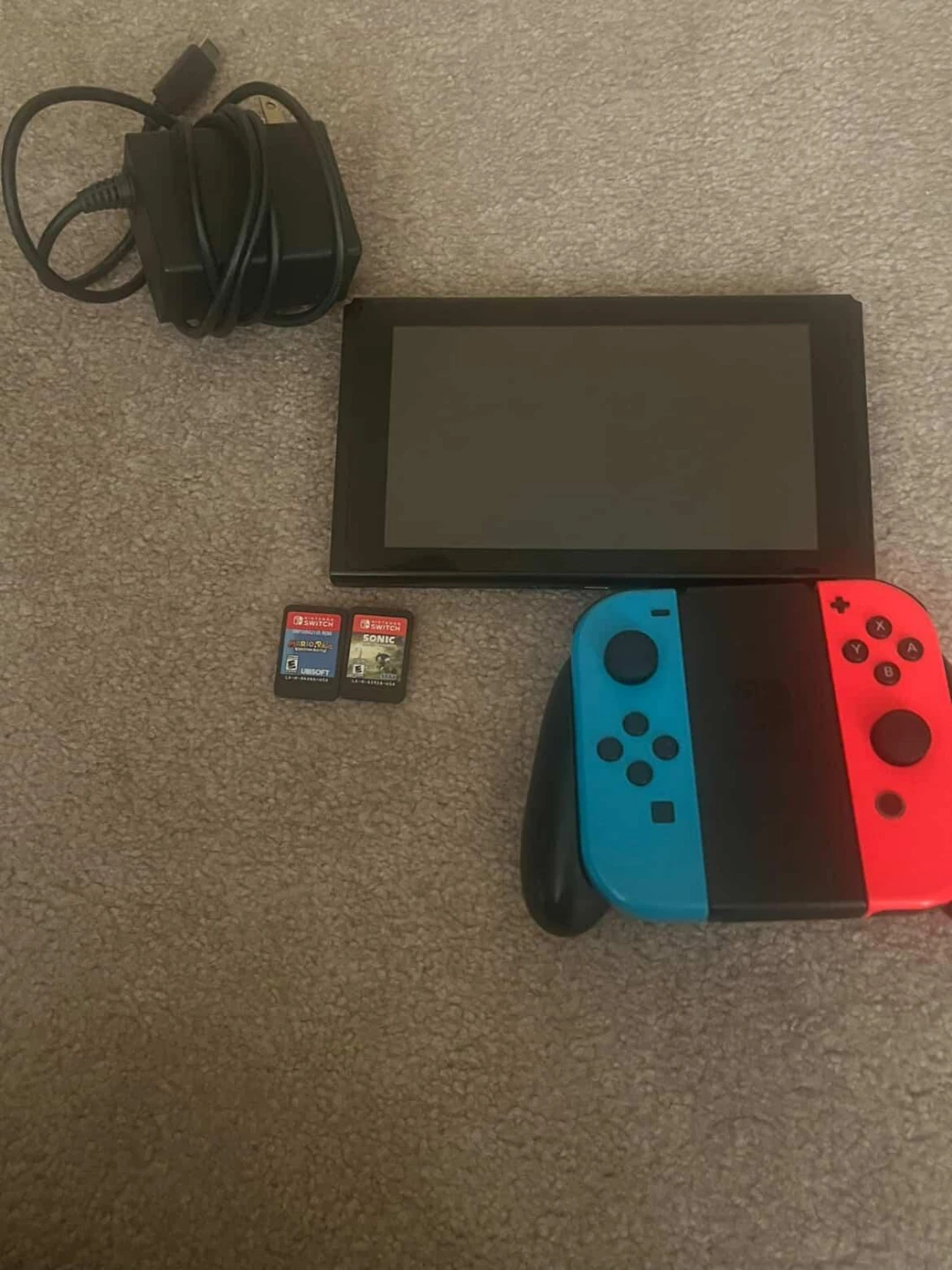 Nintendo Switch Console with Games and Accessories - photo 3