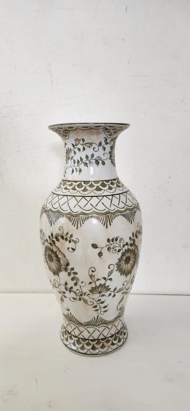 Vintage Floral Ceramic Vase