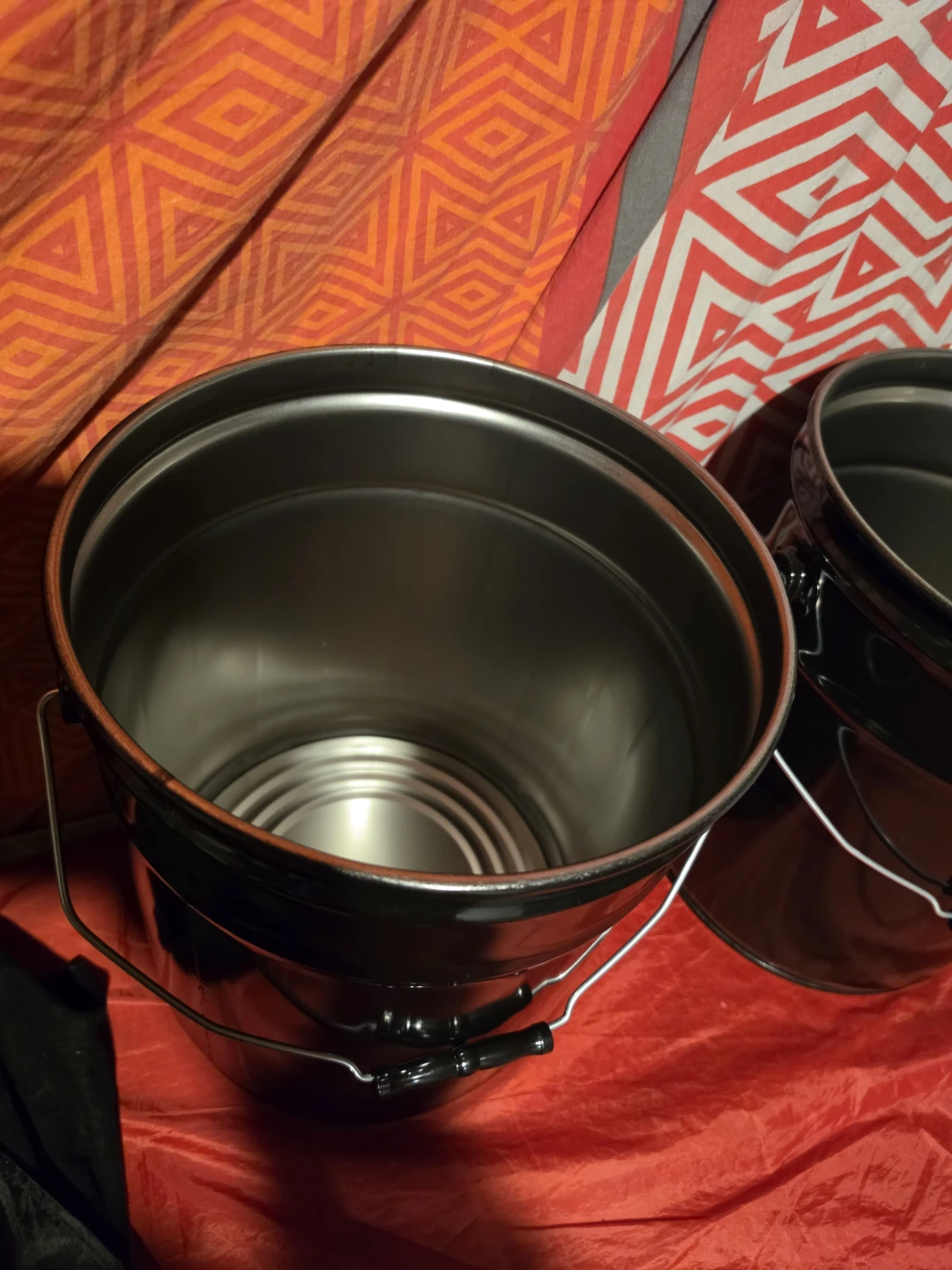 Black Metal Pail with Handle - photo 5