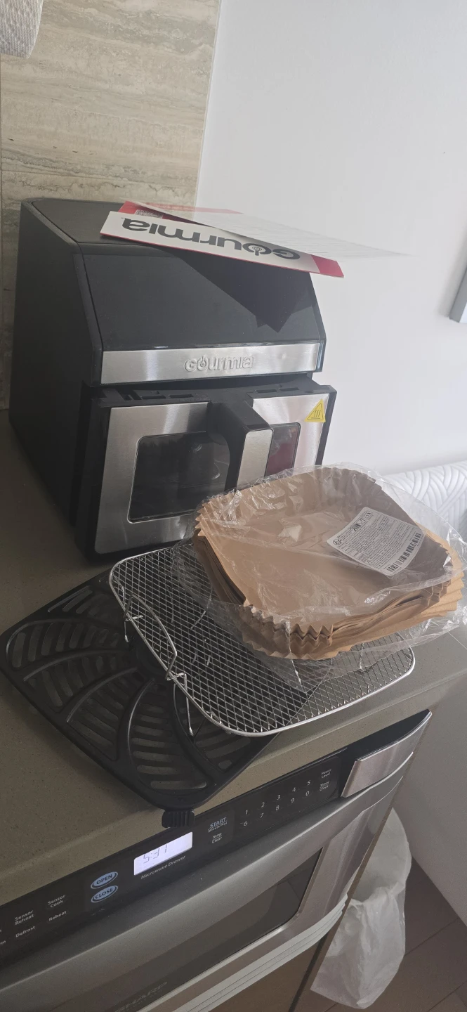 Air Fryer, rice cooker, knife block, and a mandoline slicer. - photo 2