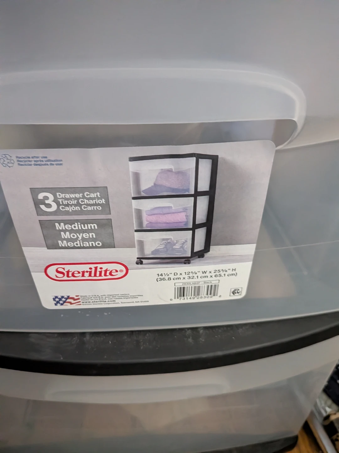 Sterilite 3-Drawer Medium Cart - photo 2