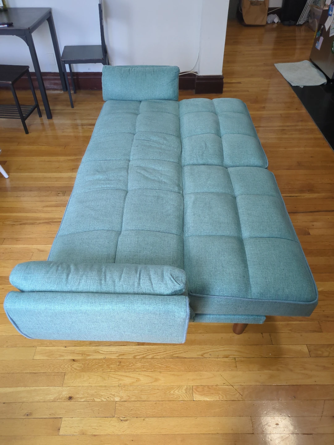Teal Fold-Out couch - photo 2