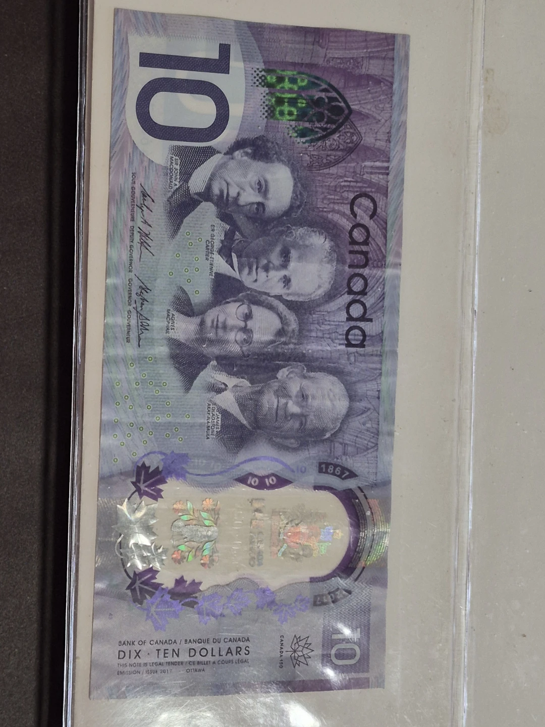 Canada $10 Bank Note (1867-2017)