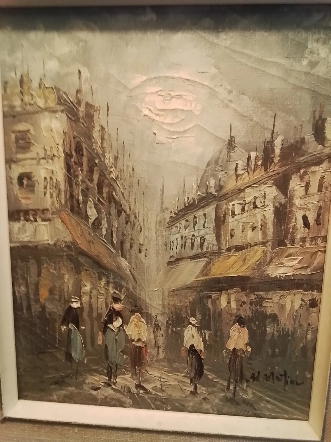Ed Mathieu Parisian Street Scene Painting - photo 2