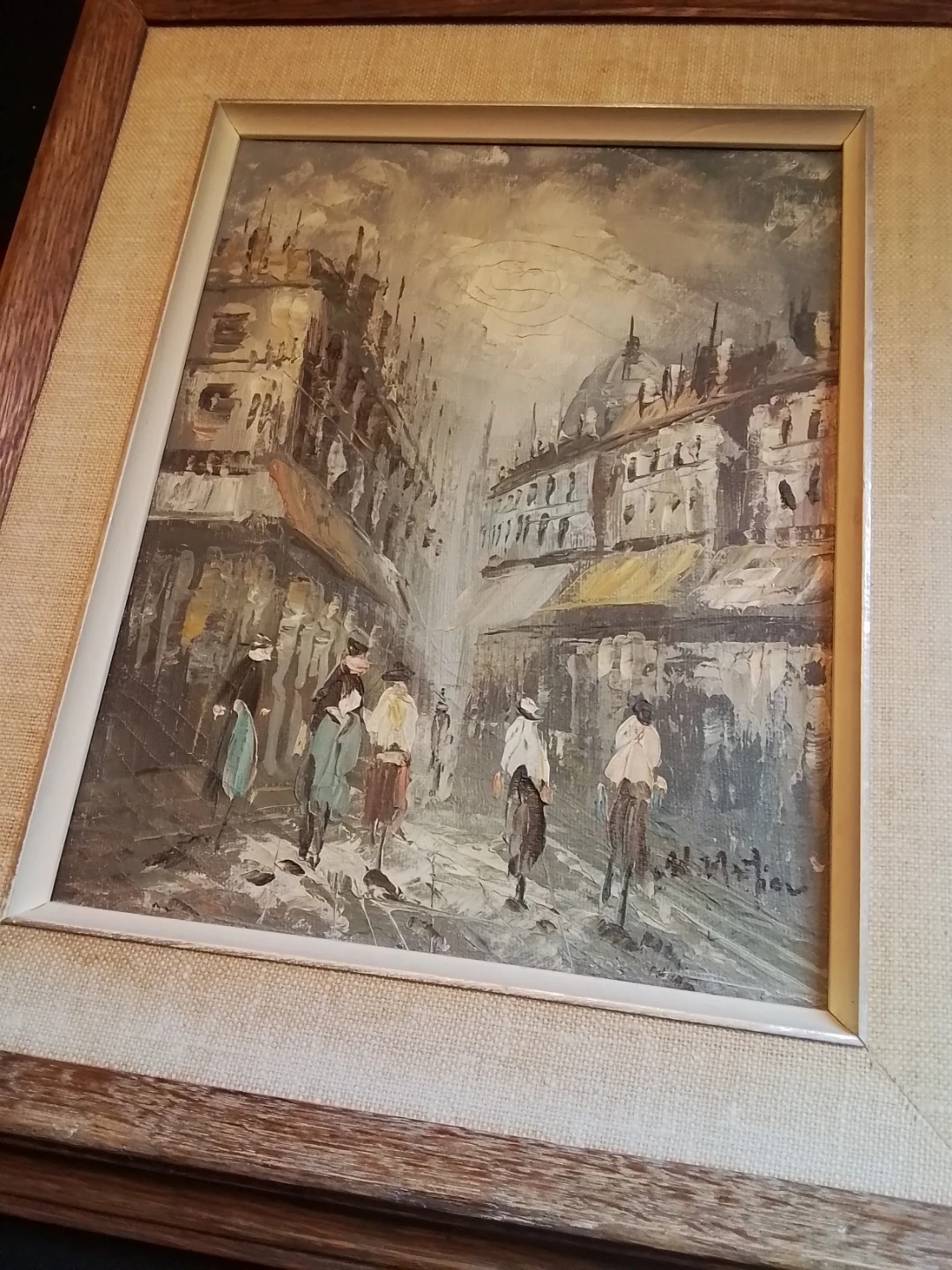 Ed Mathieu Parisian Street Scene Painting - photo 3