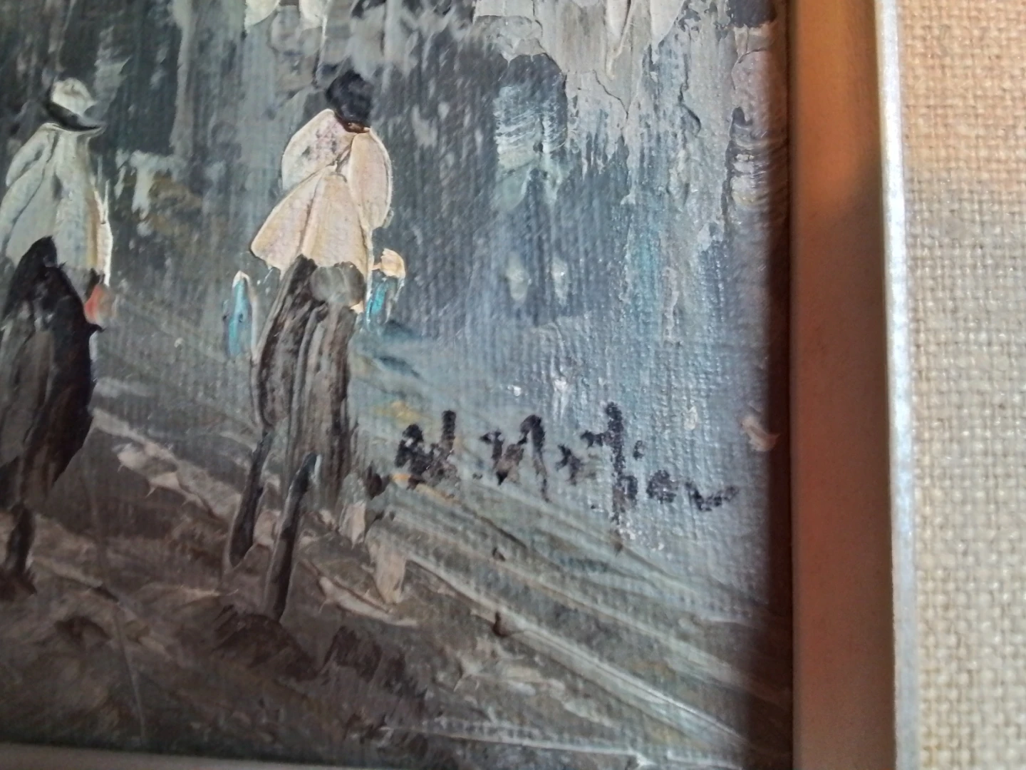 Ed Mathieu Parisian Street Scene Painting - photo 4