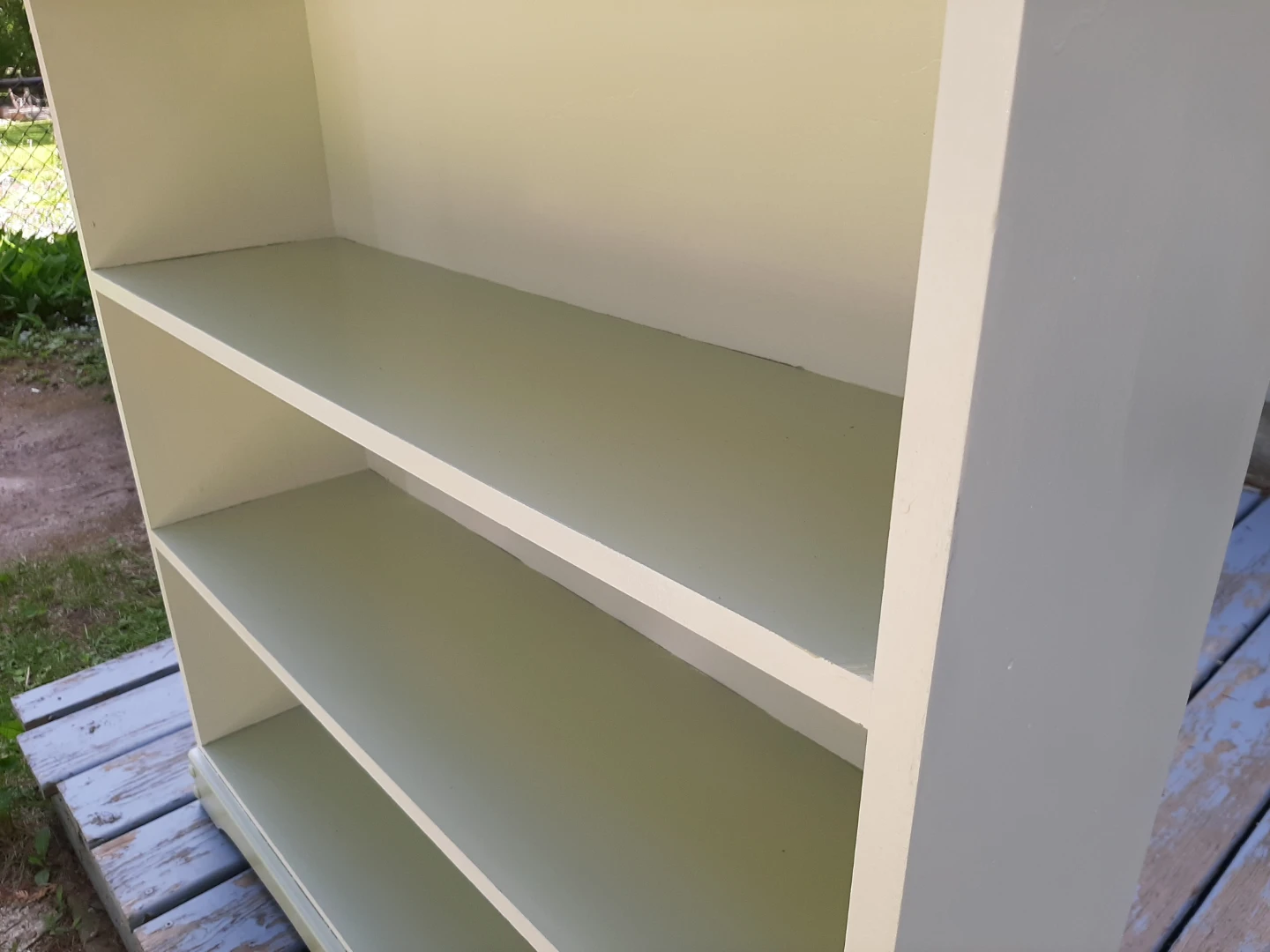 3-Shelf Bookcase Sage Green and white - photo 4