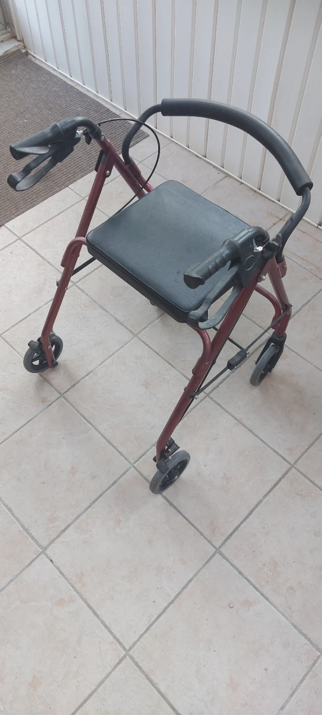 Red Walker with Seat