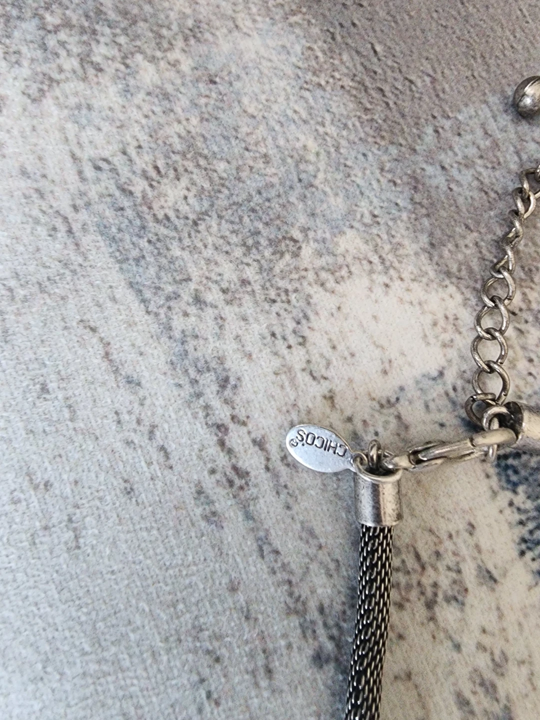 Chico's Silver Toned Necklace and Earrings Set - photo 3