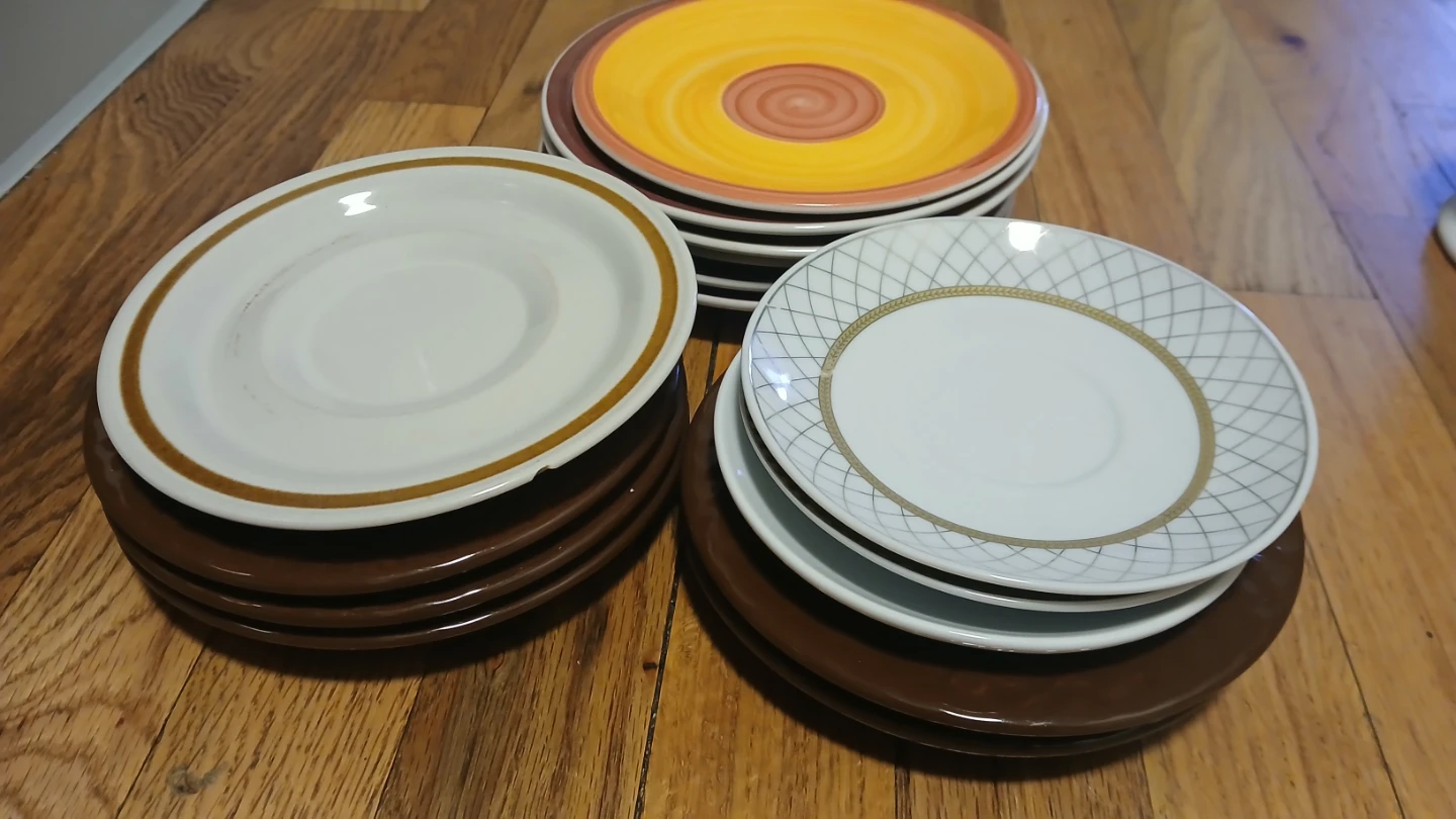 Assorted Dinner Plates - Set of 13