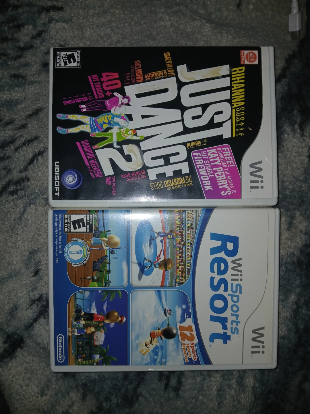 Nintendo Wii Sports Resort & Just Dance 2 Video Games