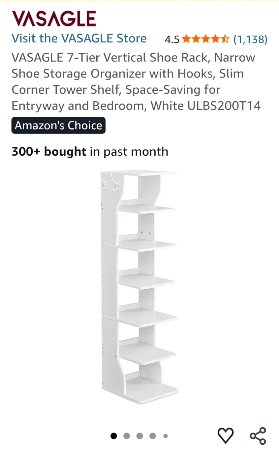 Vertical Shoe Rack - photo 3