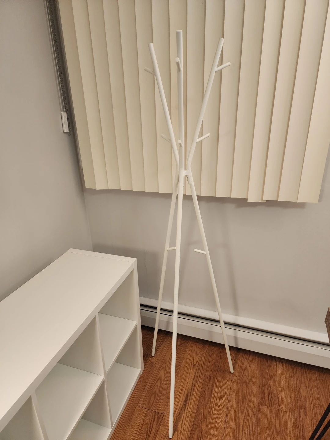 IKEA White Standing Coat Rack