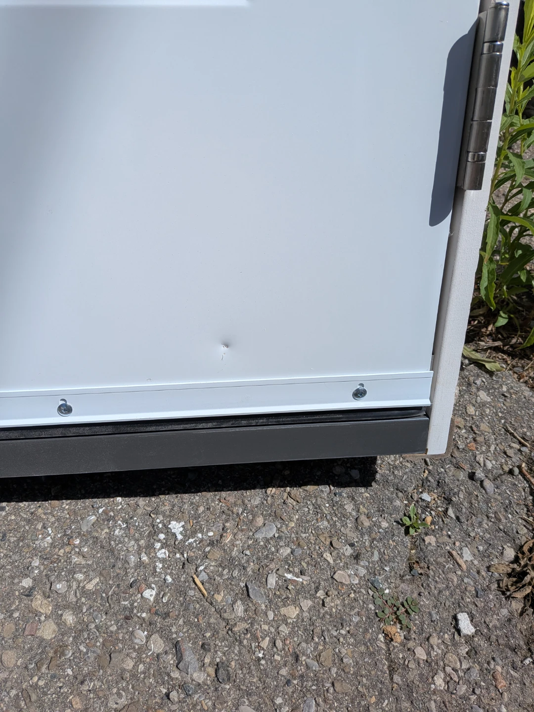 32x80 Steel white door w/glass lite L-swing - photo 3