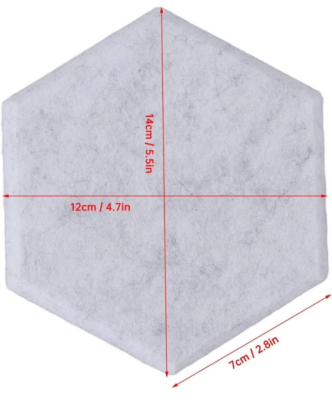 Hexagonal Sound Absorbing Panels 18 pieces - photo 2