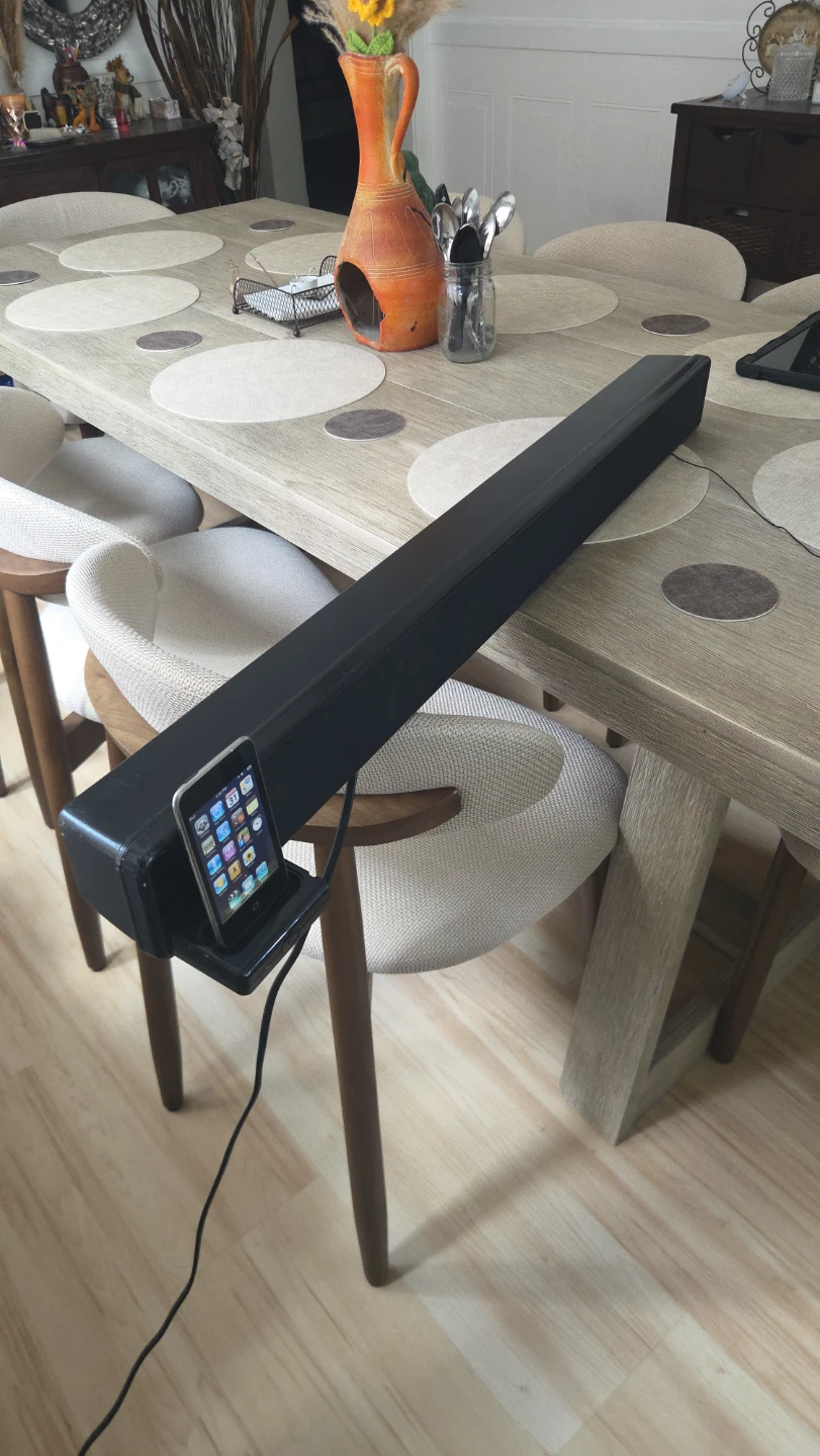 Black Soundbar with iPod Dock - photo 5