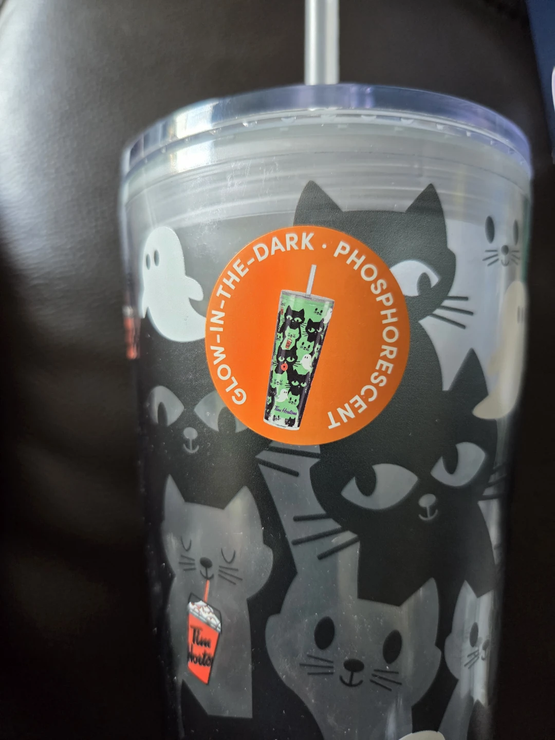 Tim Hortons Glow-in-the-Dark Cats & Ghosts Tumbler - photo 4