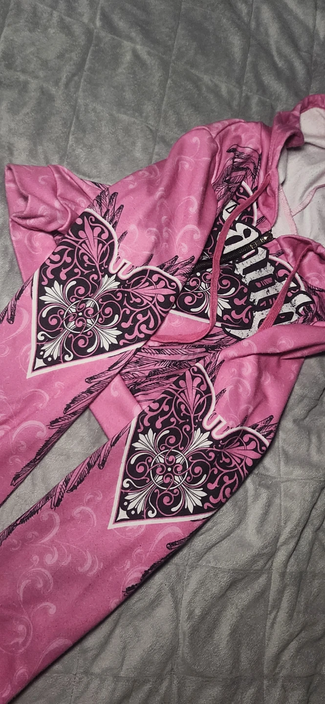 Pink street wear graphic hoodie - photo 2