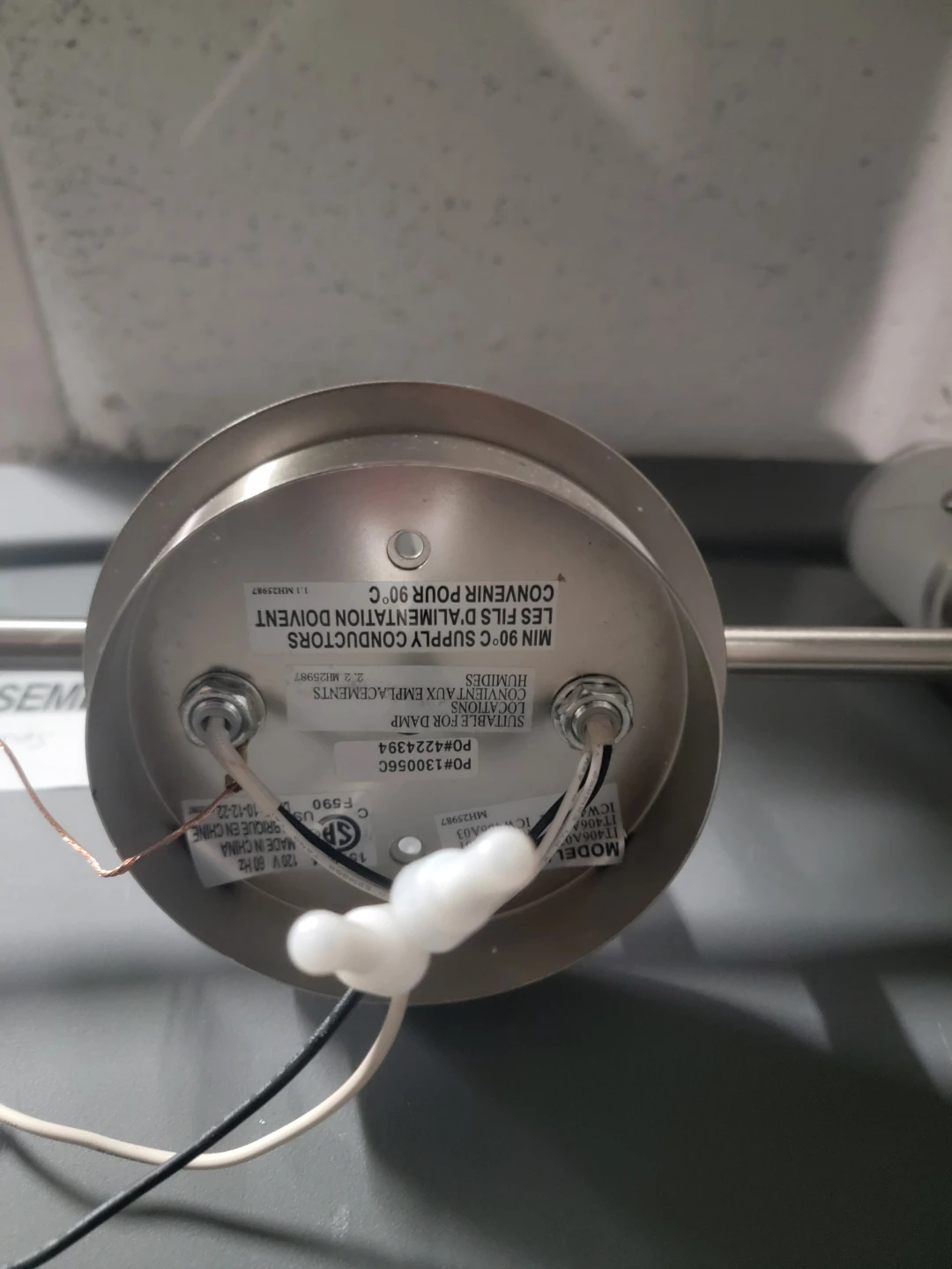 Basement Track Lighting Fixture - 3 Head - photo 2