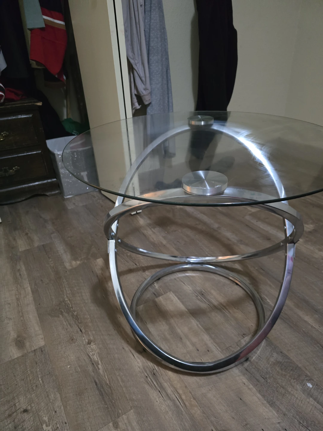 Glass end tables 2 for 150