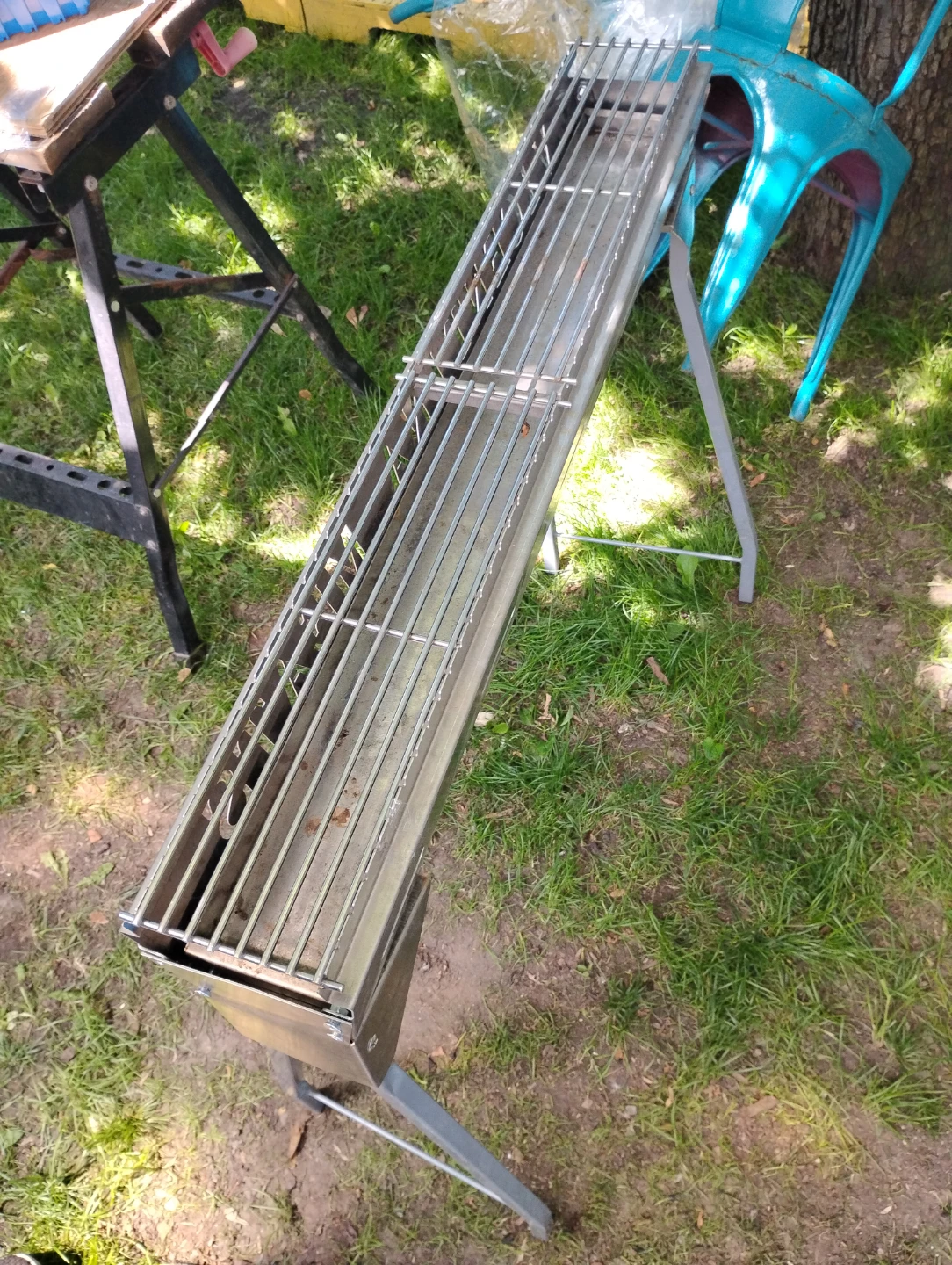 Portable FOLDABLE stainless steel BBQ - photo 2