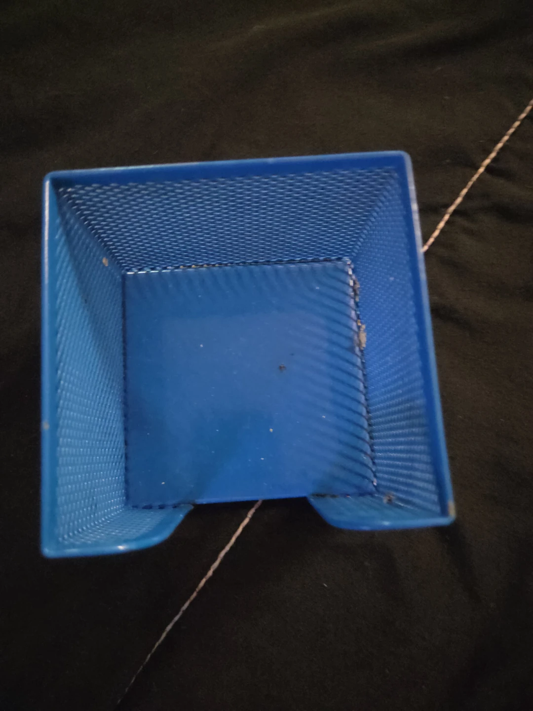 Blue Mesh Desk Organizer Holder