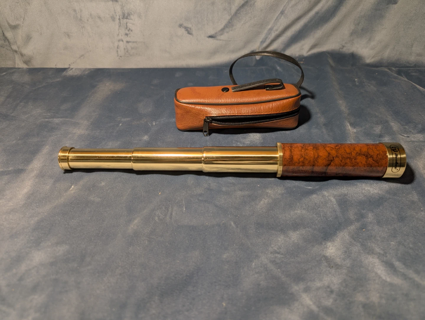 Hunter Brass Telescope with Carrying Case