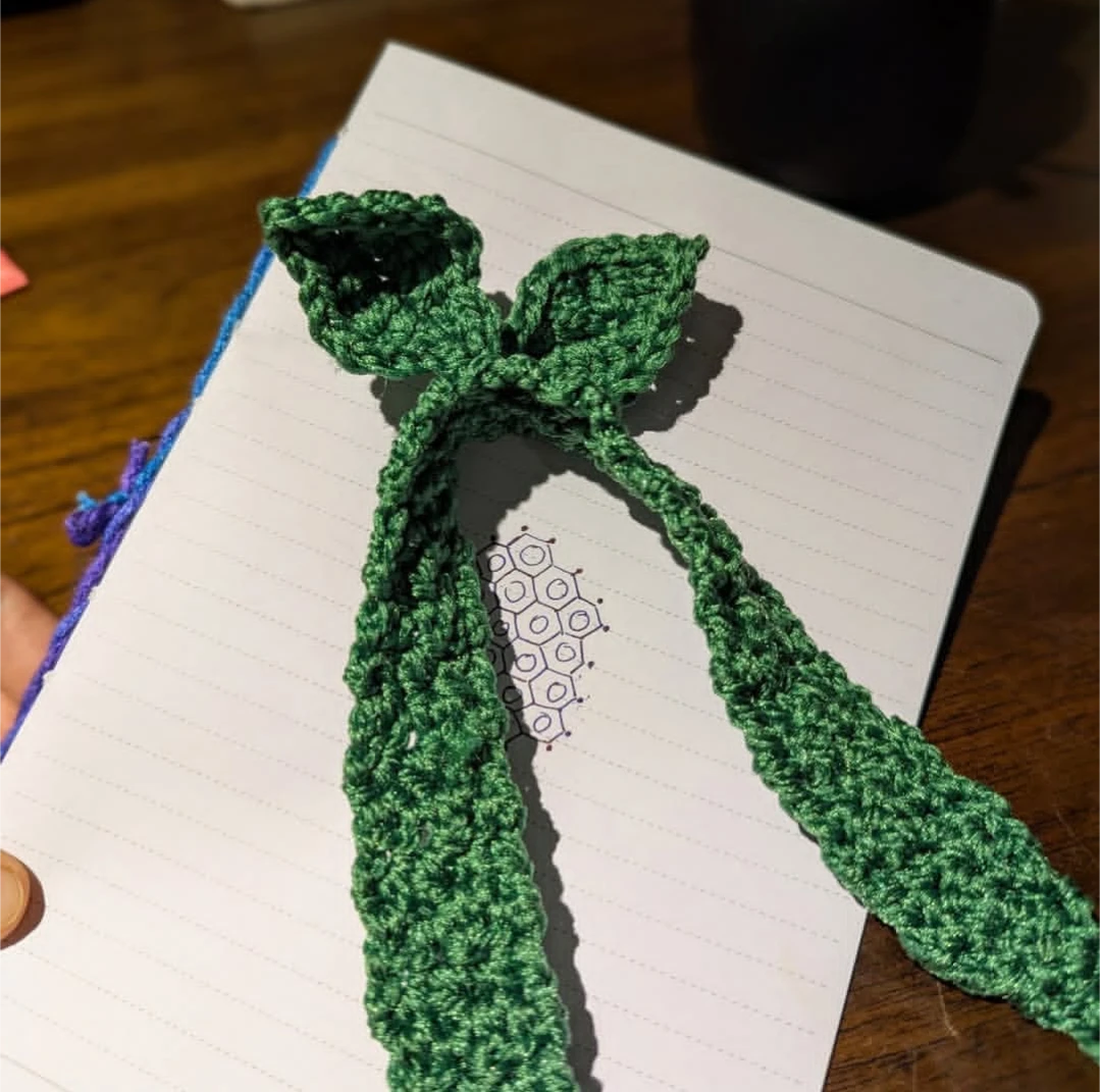 Hand-Crocheted leaf sprout headband